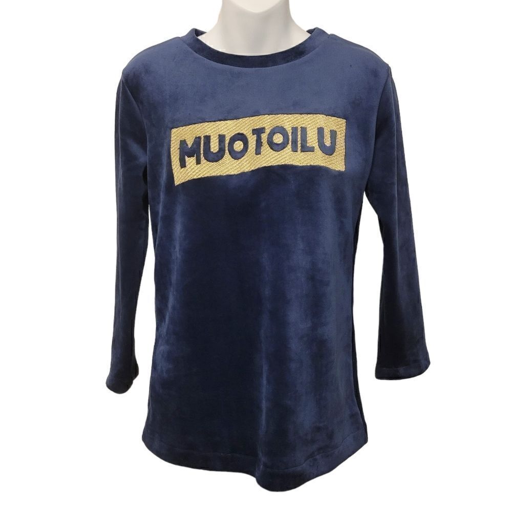 2/$20 Vintage Y2K Blue Fleece Sweatshirt Sweater Top Size: M
